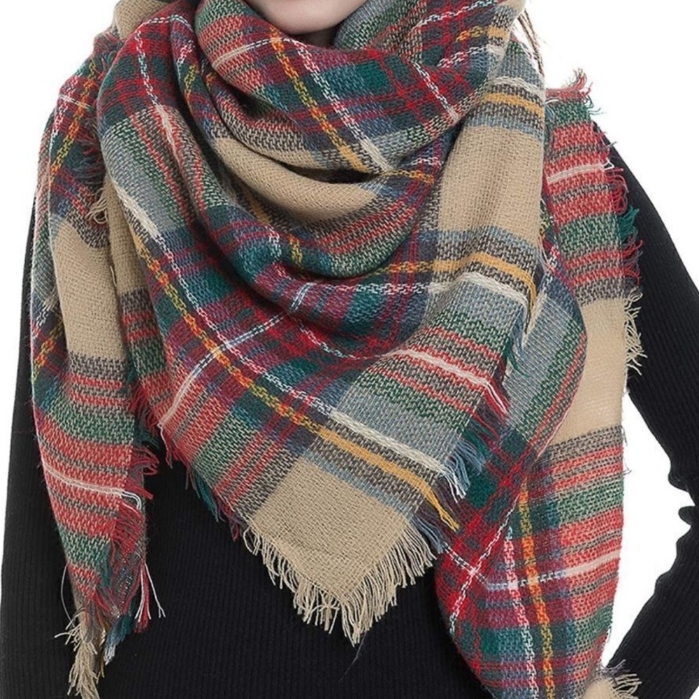 Plaid Multicolor Scarf